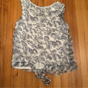 Via Signoria silk sleeveless top size L (h8)